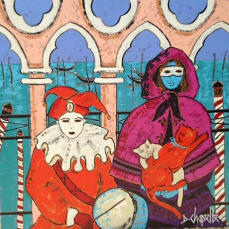 Carnaval à Venise 100x100