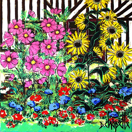 FLEURS EN NORMANDIE 60x60