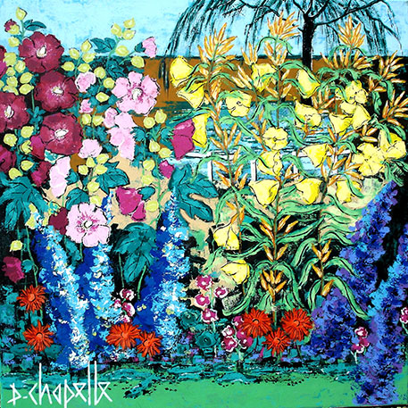 Vue du parc en Normandie 90x90